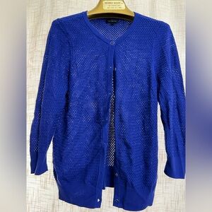 The Limited Royal Blue Cardigan Sweater